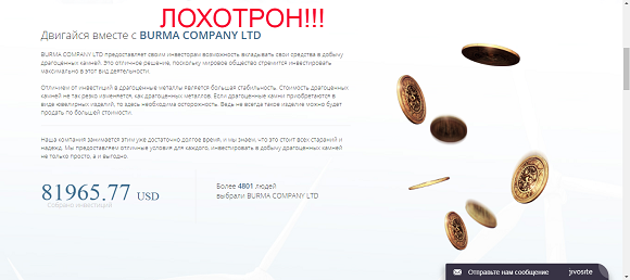 Драгоценные камни почти даром. Отзывы о BURMA COMPANY LTD