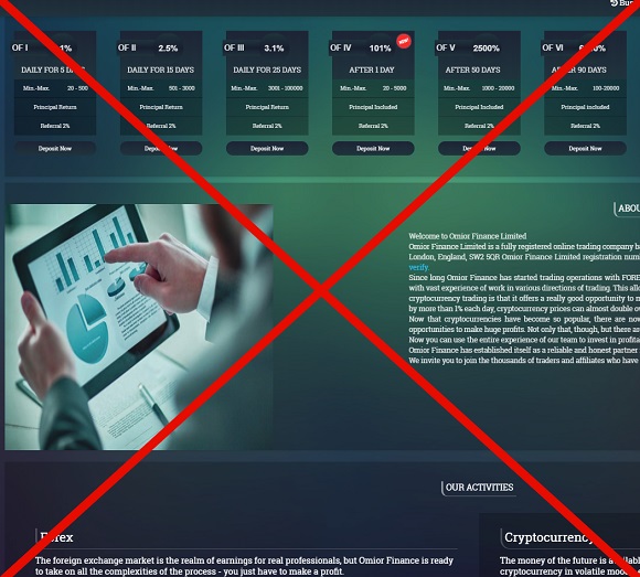 Omiorfinance.com - плохие инвестиции с Omior Finance, отзывы