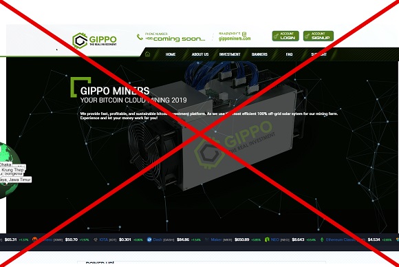 Gippo Miners - отзывы и обзор gippominers.com