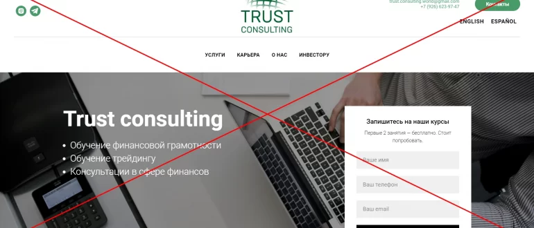 Trust Consulting отзывы. Компания trustconsultingworld.com