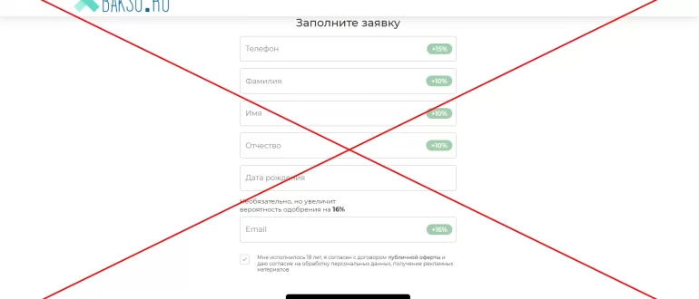 Пришло смс от baksu.ru - сомнительные займы
