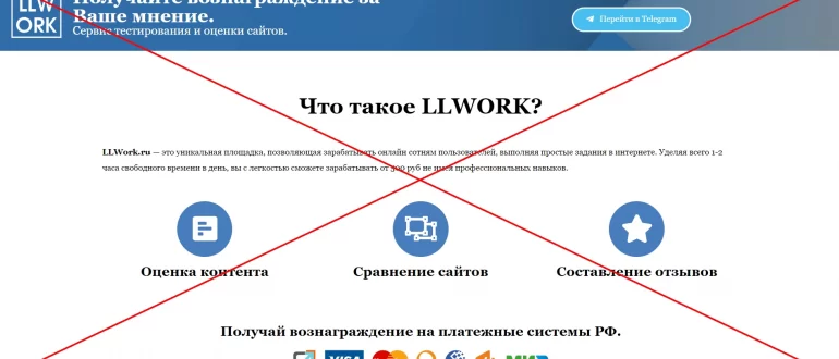 Работа в LLWork - отзывы о компании. Онлайн заработок llwork.ru