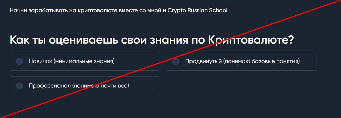 Crypto Russian School развод