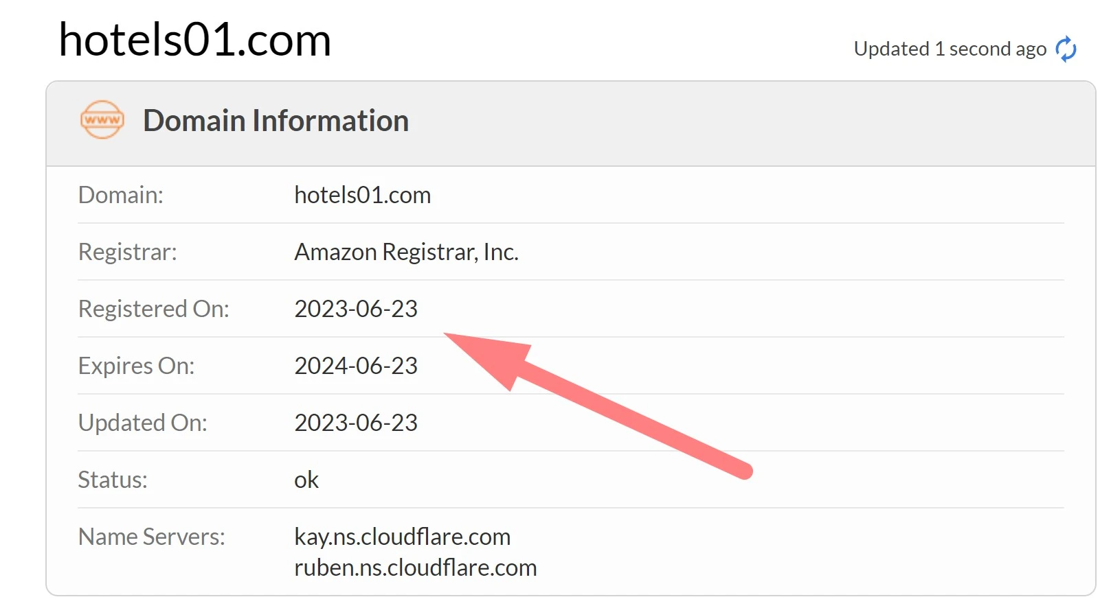 Регистрационные данные домена hotels01.com
