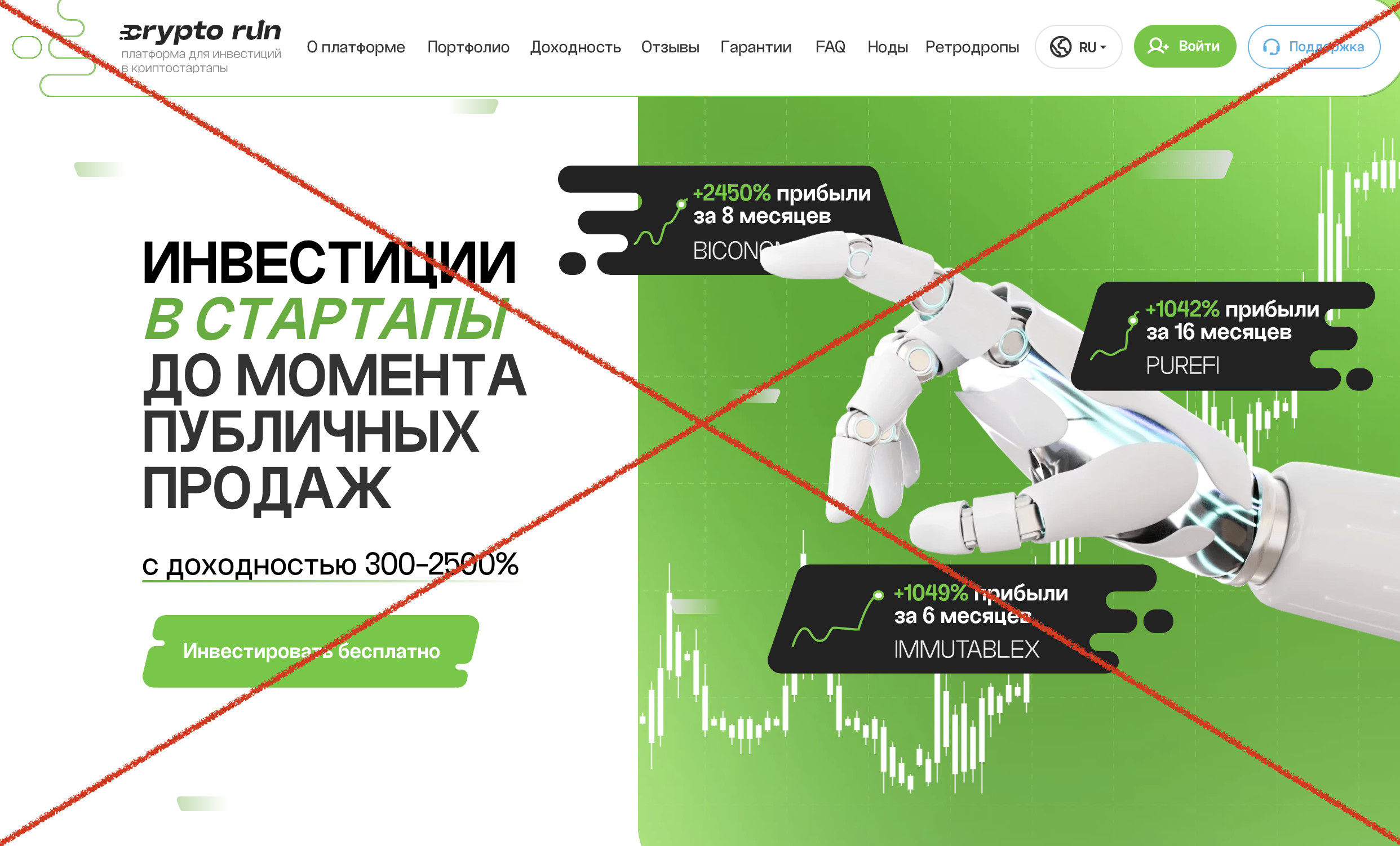 CryptoRun - отзывы о платформе cryptorun.io