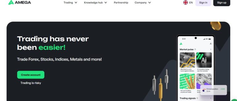 Брокер Amega - честные отзывы о amega.finance