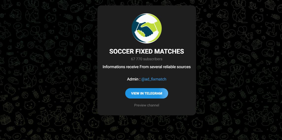 SOCCER FIXED MATCHES - честные отзывы о Телеграм-канале