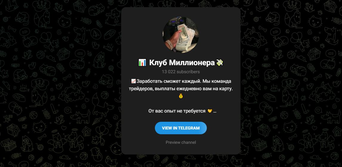Telegram Клуб Миллионера – что за канал, отзывы